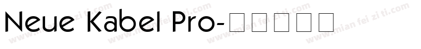 Neue Kabel Pro字体转换